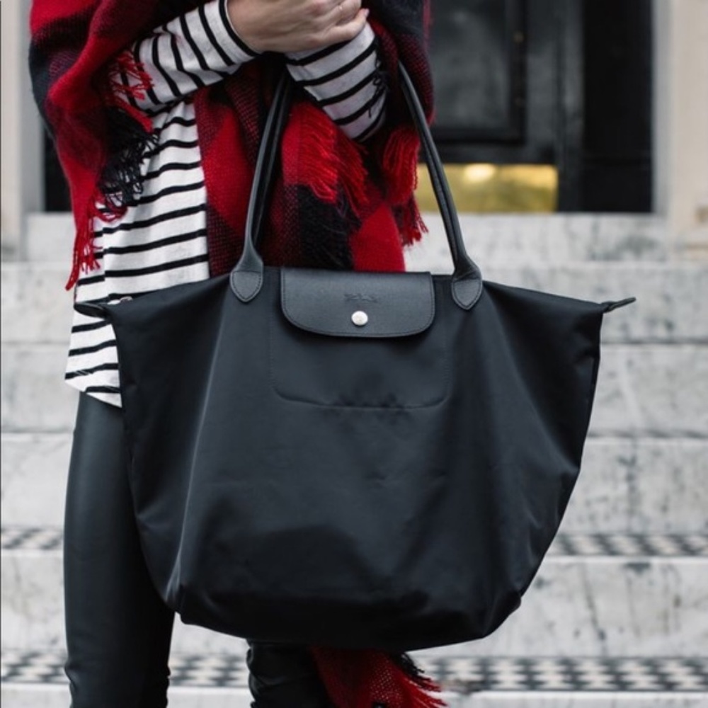 Longchamp | Bags | Nwot Longchamp Le Pliage Neo Large Black Tote